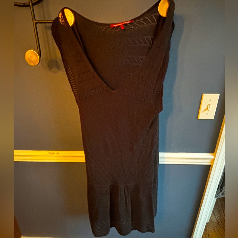 Women’s lightweight black knit dress